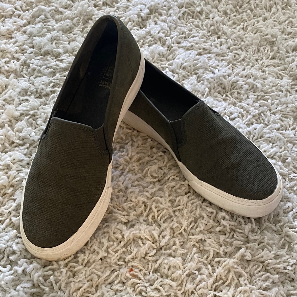 Keds Slip-On Shoes - Olive Green